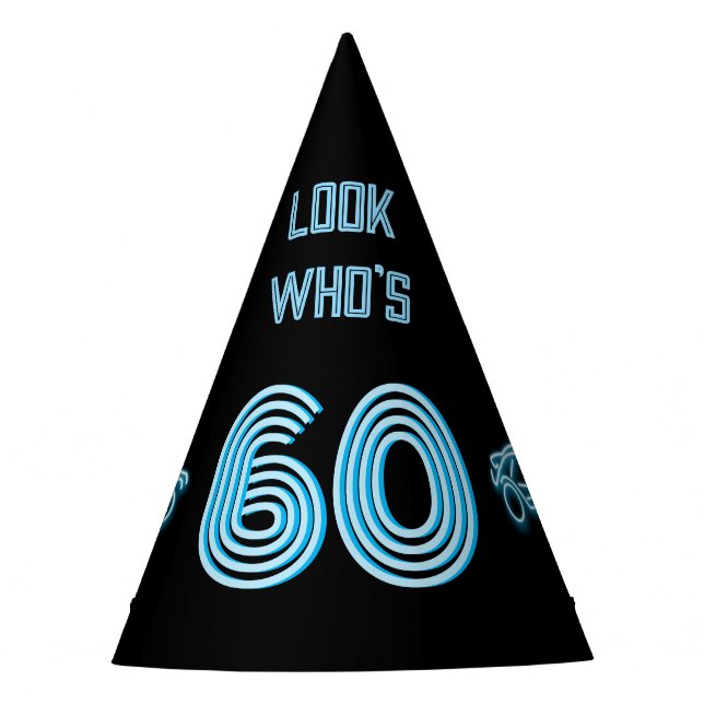 Racetrack Circuit Milestone Age - Teen Boy / Man's Party Hat (Front)