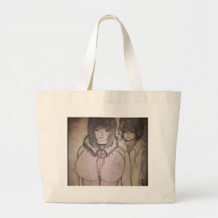 racheal and her friend in your imagination large tote bag