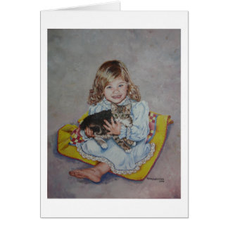 Rachel and her kitten