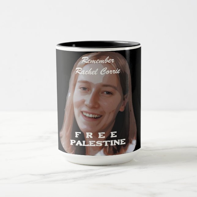Rachel Corrie Free Palestine  Mug (Center)