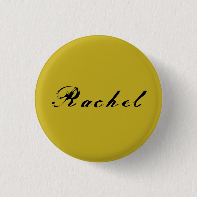 Rachel from Orphan Black calligraphy antique 1 Inch Round Button (Front)