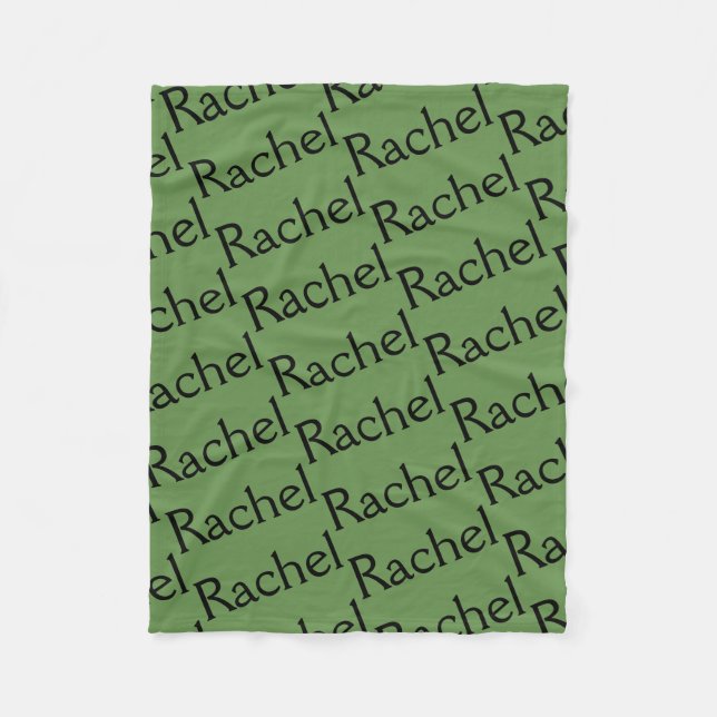 Rachel from Orphan Black,character name repeat pat Fleece Blanket (Front)