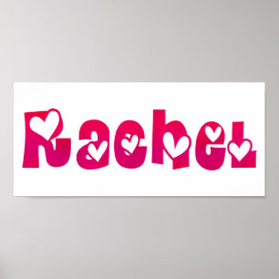 Rachel in Hearts Poster