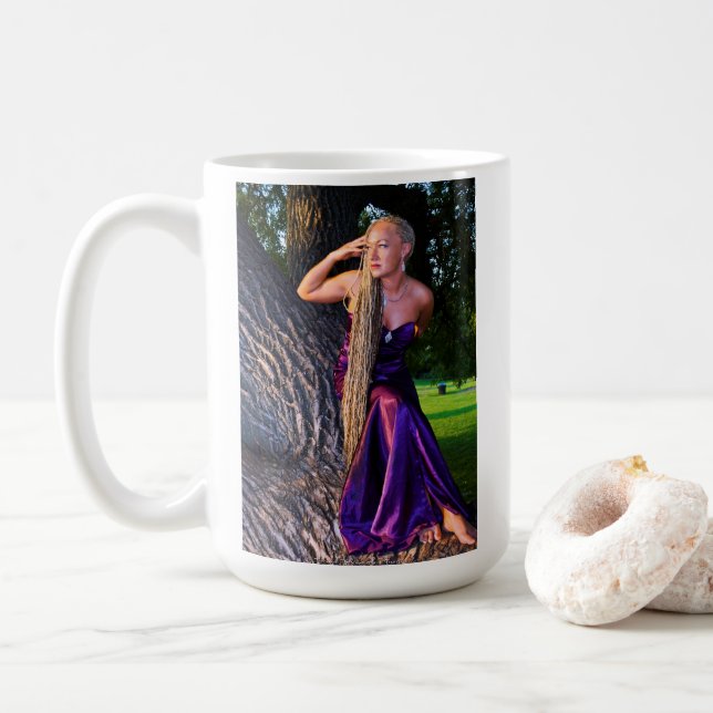 Rachel Mug with Purple Dress (With Donut)