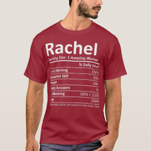 RACHEL Nutrition Personalized Name Funny Gift T-Shirt