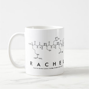 Rachel peptide name mug