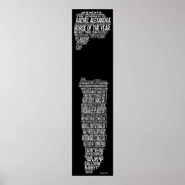 Rachelpedia HOY Rachel Alexandra Tribute Canvas Poster (Front)