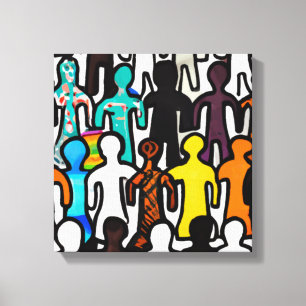Racial Equality Canvas Print