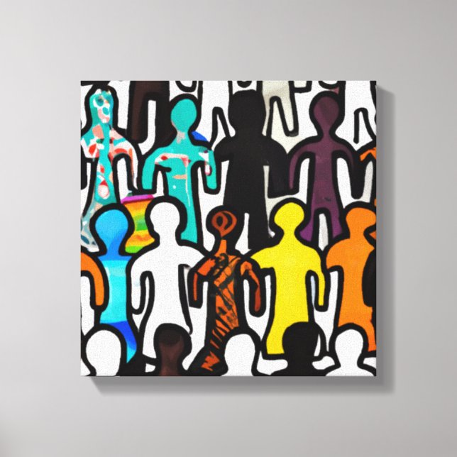 Racial Equality Canvas Print (Front)