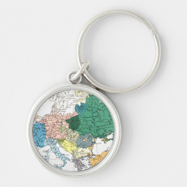 Racial Map of Europe Keychain (Front)