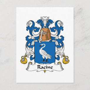 Racine Family Crest Postcard