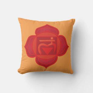 Racine Muladhara chakra Coussin à lancer 41 cm x 4
