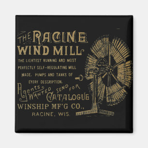 Racine Wind Mill Racine Wisconsin 1889 Magnet