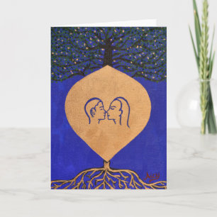 "Racines carte de voeux d'amour"