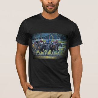 RACING AT SARATOGA Painting (T-Shirt) T-Shirt