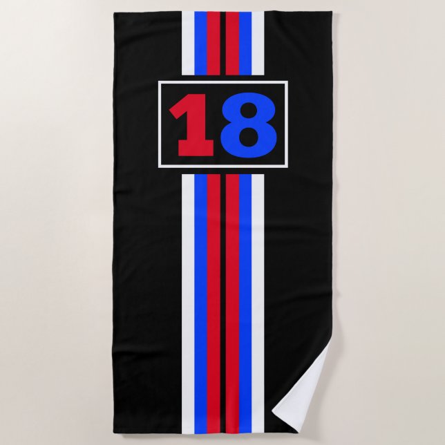RACING BEACH TOWEL (Front)