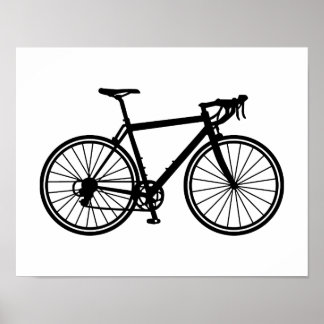Racing bicycle poster