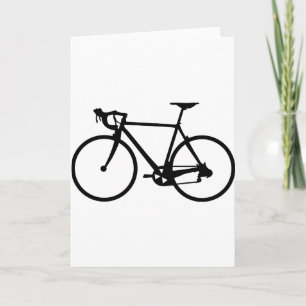racing bike - racer bicycle card