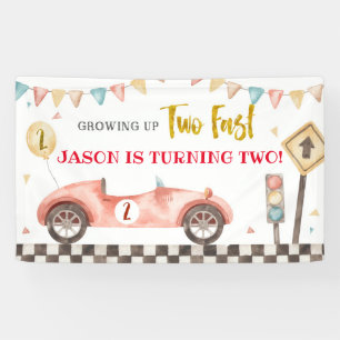 Racing Car Birthday Large Banner