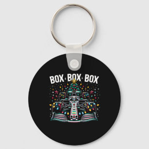 Racing Car Box Box Box Radio Call Fun Christmas Tr Keychain