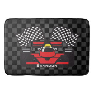 Racing Car Design Bath Mat
