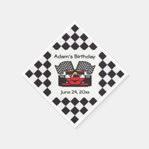 Racing Car Design Paper Napkins