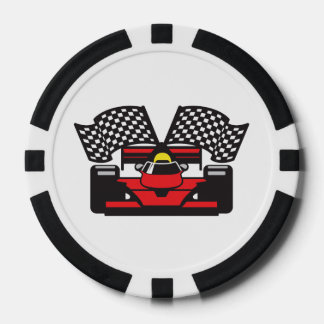 Racing Car Design Poker Chips