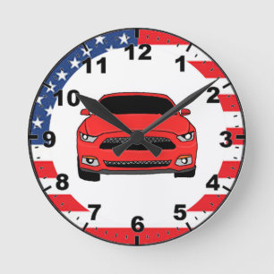 Racing car design wall clocks