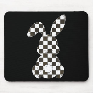 Racing Car Flag Bunny Happy Easter Race Car Boys G Mouse Pad