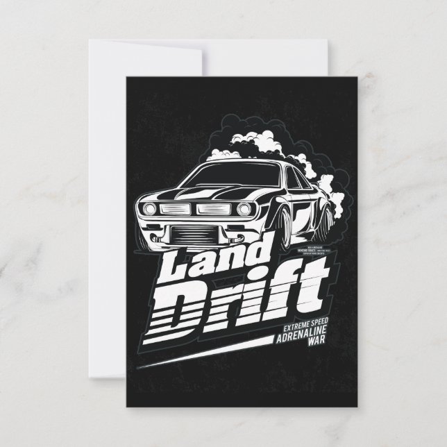 Racing Car _ Motor (253) Invitation (Front)
