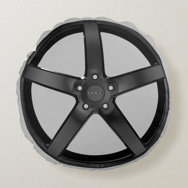 Racing Car Wheel Rim Gran Turismo Movie GT7 Round Pillow (Front)