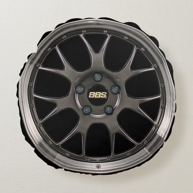 Racing Car Wheel Rim Gran Turismo Movie GT7 Round Round Pillow (Front)