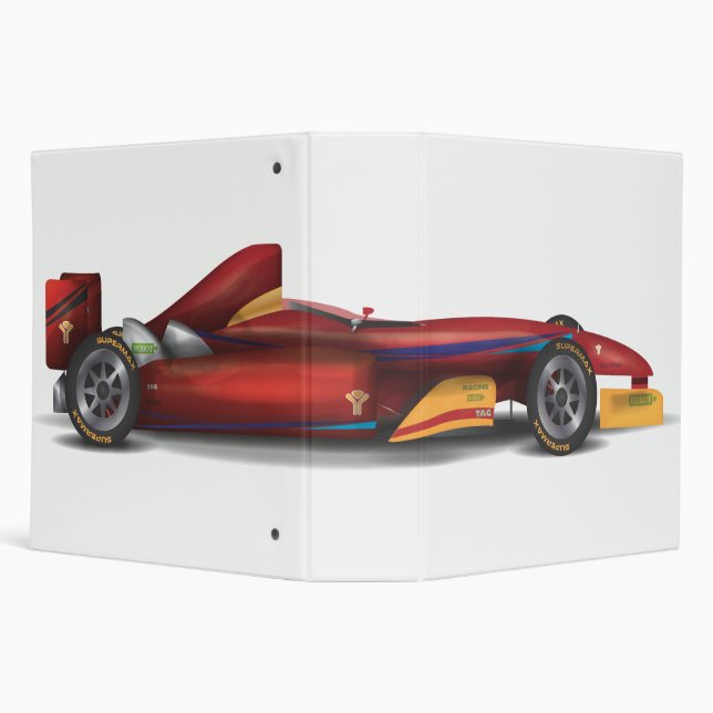 Racing Car White Binder (Background)