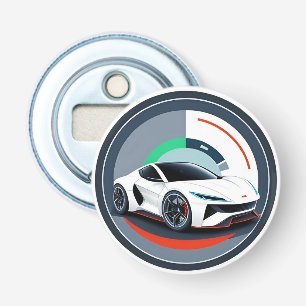 Racing Car with Dynamic Design Bottle Opener