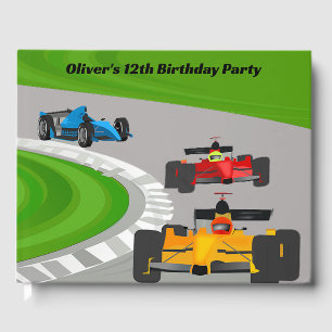 Racing Cars Design Guest Book