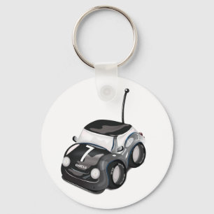 Racing Cars Road Race Keychain