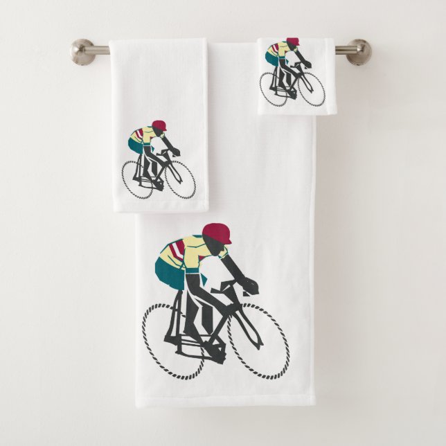 Racing Cyclist #1 Bath Towel Set (Insitu)