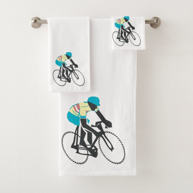 Racing Cyclist #2 Bath Towel Set (Insitu)