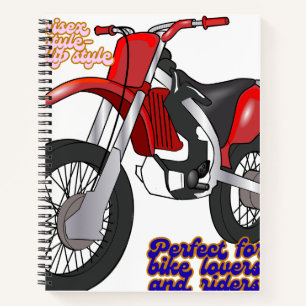 Racing Dirt Bike Art Notebook