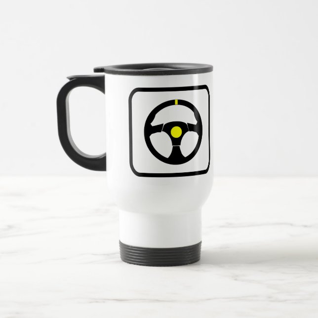 Racing Driver Pro Travel Mug (Left)