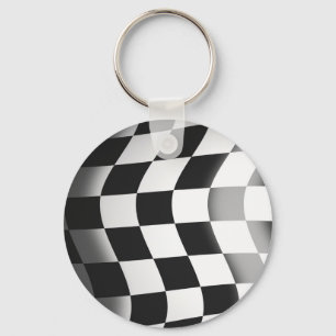 Racing Flag Keychain