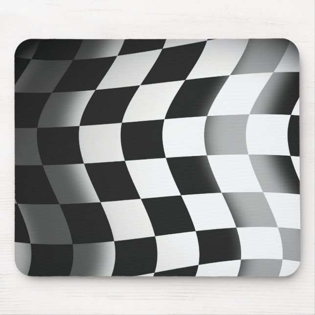 Racing Flag Mouse Pad (Front)
