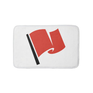 Racing Flag Red Bath Mat