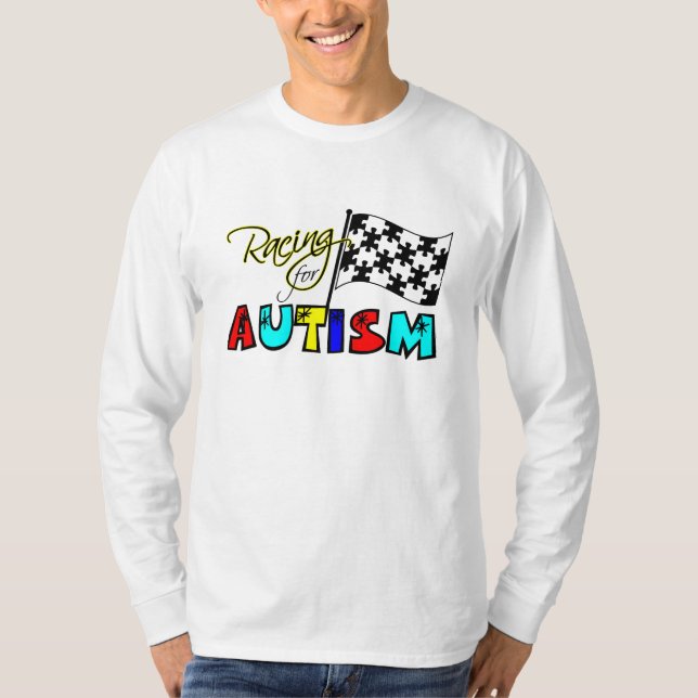 Racing for Autism Long Sleeve Tee (Front)