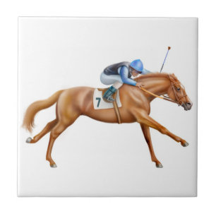 Racing for the Finish Line Tile