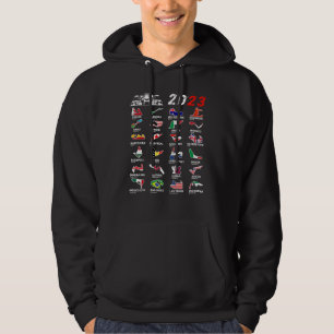 Racing Formula Track Circuit Car Fan Race 2023 Hoodie