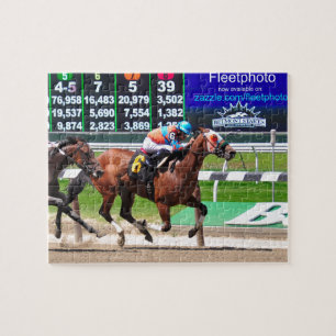Racing from Beautiful Belmont Park Jigsaw Puzzle