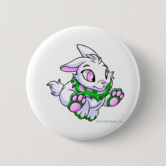 Racing green Cybunny 2 Inch Round Button (Front)