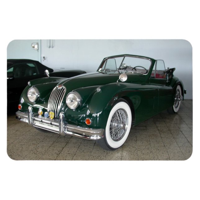 Racing Green Jaguar XK 120 Magnet (Horizontal)