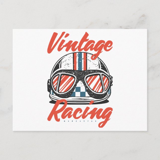 Racing Helmet Postcard (Front)